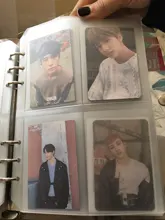 10 Uds PVC A5A6A7 de almacenamiento transparente tarjeta titular carpeta anillos Notebook 6 agujero bolsas documento postal Banco accesorios de planificador