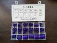 Anillos de goma de silicona de anillo O junta NBR VMQ FKM sellado O anillos arandela de nitrilo de oring conjunto Kit de surtido de conjunto de caja de anillo