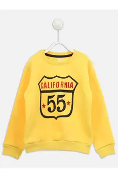 

Yellow Winter Male Child Sweatshirt