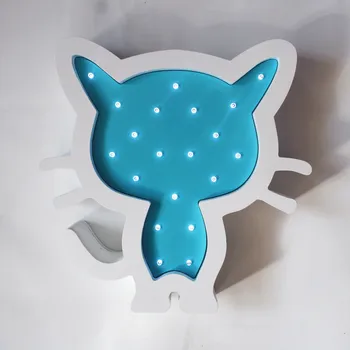 

Children's night light kitteni, Blue