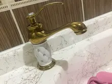 Basin Faucets Mixer Tap Gold Single-Handle Yorneiras Cold Hot Diamond ZGRK