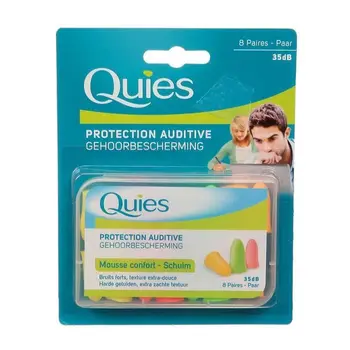 

QUIES ear Protection-comfortable Foam-Fluo-8 pairs