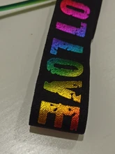 2/3/4cm banda elástica de impresión de amor correas goma diseño clásico carta de amor cinturón elástico ropa pantalones suministros de costura