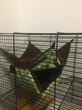 Hamaca de Mascota de doble capa de felpa suave invierno cálido nido colgante cama para dormir mascotas pequeñas Hamster ardilla Casa de Chinchilla