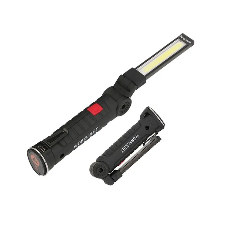 

Multifunction Portable 5 Mode LED Work Light Magnetic COB USB Rechargeable Flashlight For Outdoor Camping Working Folding Torch