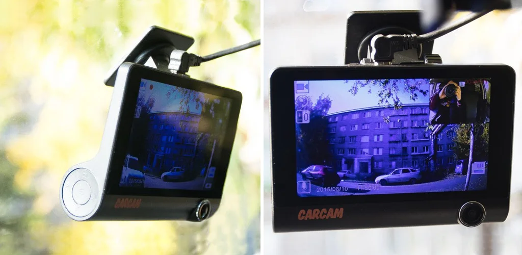 Трехкамерный автомобильный Full HD видеорегистратор CARCAM D3