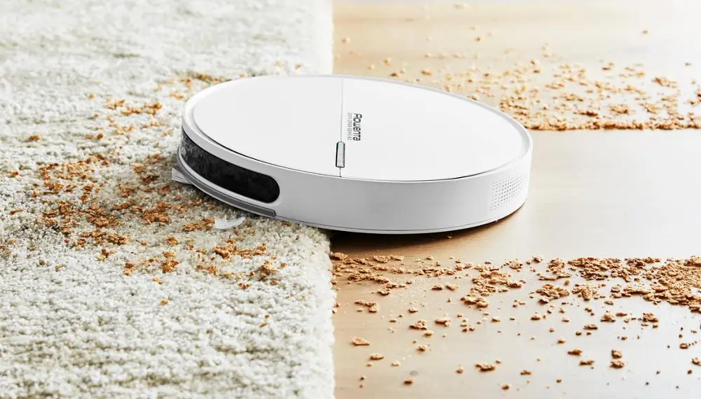 Rowenta RR7427WH - Robot Vacuum Cleaner Explorer Series 60 Robot Vacuum  Cleaner Paling Tipis dan Wi-Fi alexa dan Google Home - AliExpress Peralatan  rumah