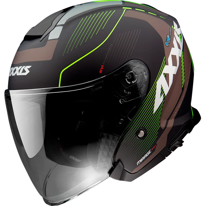 Axxis OF504SV-Moto Rist Jet Helm Mirage 