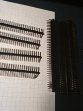 Envío Gratis 5 uds. De pines multiusos: macho-40 pines 1x40 conector de pines macho de una sola fila tira divisible para Arduino