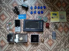 Homefong-Intercomunicador con cerradura electrónica y video, sistema de acceso con cerrojo para control de puerta, con energía cableada 3A, para casa y departamento