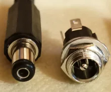 Fuente de alimentación de 5,5mm x 2,1mm, 5,5x2,1 CC, Conector de clavija + adaptador de Terminal de montaje de Panel de Metal hembra, enchufe, conectores DC