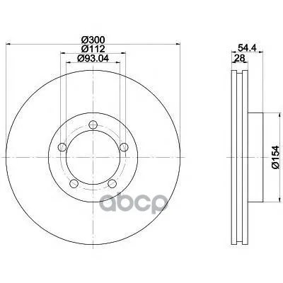Диск Тормозной Ford Transit Вентилируемые 2006=(300x28)(Pro) Textar арт. 92151903