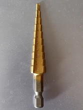 Step-Drill-Bit-Set Hole-Cutter Core Titanium-Coated Wood 4-12mm Metal HSS Straight Groove