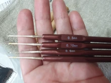 4 unids/lote aguja con gancho de ganchillo, Micro gancho para hacer trenzar rastas, herramientas para el cabello, 0,5 Mm, 0,6 Mm, 0,7 Mm, 0,8 Mm, mango liso