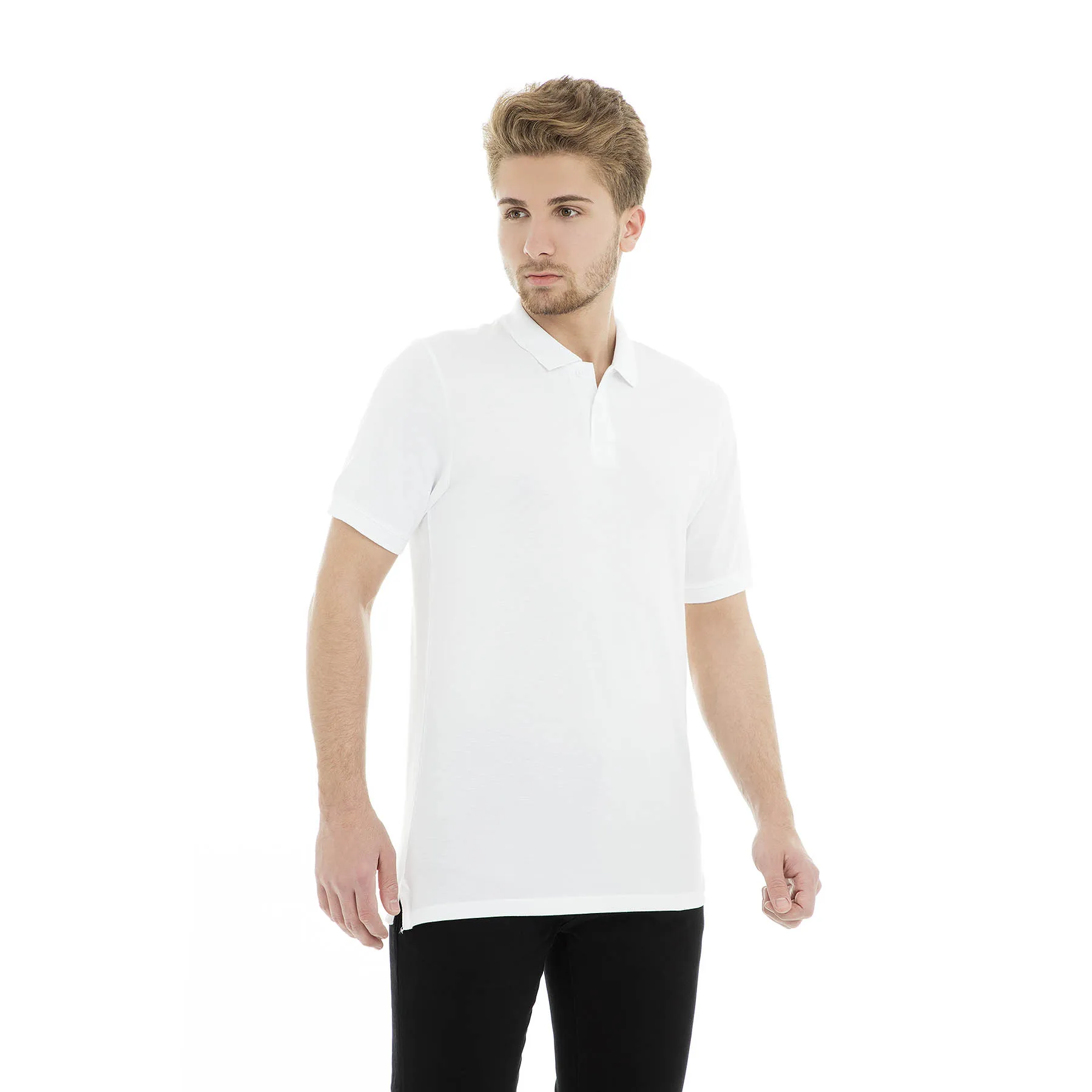 Белый Jack& Jones первой необходимости Jjebasic поло воротник футболки для мужчин t shirirt 12136516 - Цвет: Белый