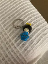 Llavero con forma de Kimono japonés para niñas, llavero con forma de muñeca de dibujos animados, de marionetas, de colores combinados, 1 Uds.