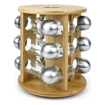 

Bamboo Spice Rack Quttin (12 pcs) (19 x 19 x 23 cm)