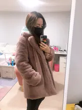 Abrigos de visón para Mujer, chaqueta de piel sintética rosa a la moda, abrigo elegante grueso cálido, chaqueta de piel falsa para Mujer 2021