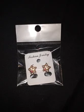 Pendientes de Clip de estrella de lujo para mujer, aretes de diamantes de imitación coloridos, de cristal dorado, sin agujero, para boda y niños