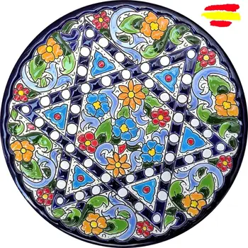 

Ceramic plate 17cm./6.7 inch - ceramics glazed up handmade - Made in Spain - Spanish Crafts - Sevilla - MIJASCERAMIC -
