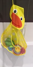 Kids Toy Suction-Cups-Toy-Bag Bath-Toys Storage Bathroom-Organizer Frog Baby Little-Duck