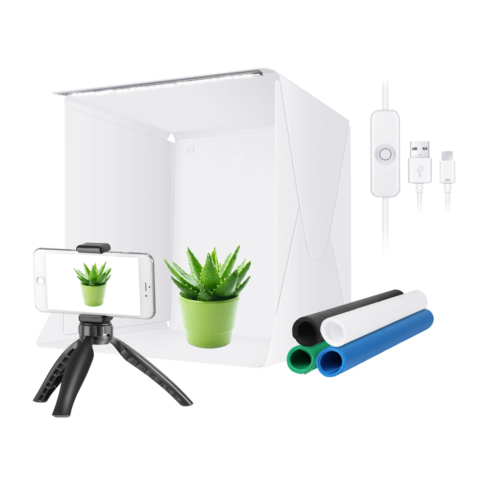 

Neewer Photography Table Top Light Box, 30pcs SMD LED Beads Portable Foldable Photo Studio Shooting Tent Softbox