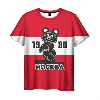 

Men's T-shirt 3D Olympic bear 1980