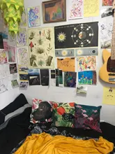 Cushion-Cover Pillow-Case Kissen Linen Print Home-Bed Cartoon Decoration Cat Portrait