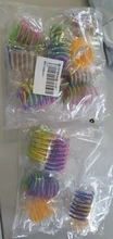 Cat Spring Interactive-Toys Plastic Durable Coil Colorful 20pcs Pet-Action Wide