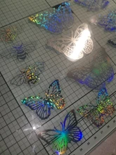 45 Uds Flash serie de sueños de láser pegatinas Scrapbooking adhesivo para manualidades etiqueta diario papelería álbum mariposa ballena pegatinas