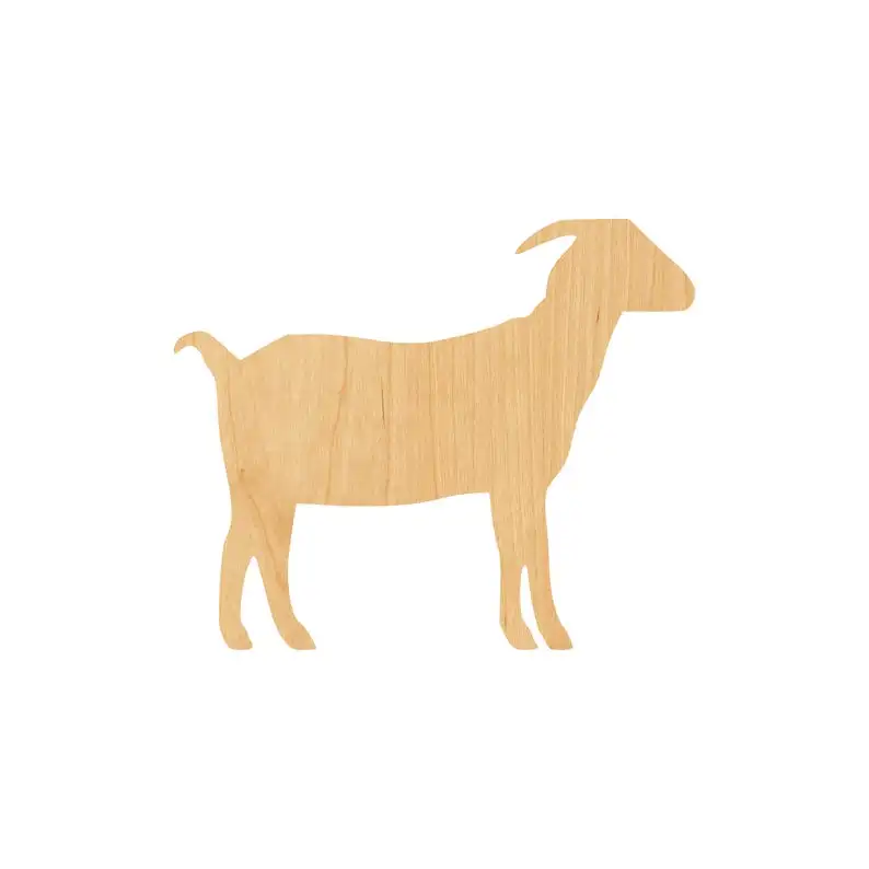 Коза 2 Лазерная резка деревянная форма ремесло поставка-Незавершенный