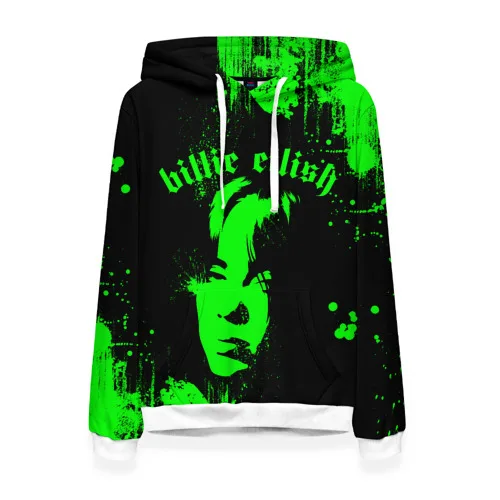 Женская толстовка 3D billie eilish | одежда