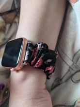 Scrunchie-correa para apple watch 6, banda de 44mm y 40mm para iwatch de 42mm y 38mm, pulsera de reloj para mujer, series 5 4 3 2 42mm