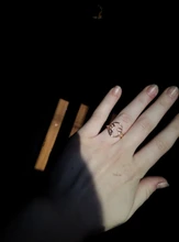 QIMING étnicos artista exagerado las mujeres anillo de rostro humano abstracto anillos de oro nudillo Midi anillo de dedo joyería de fiesta, regalo