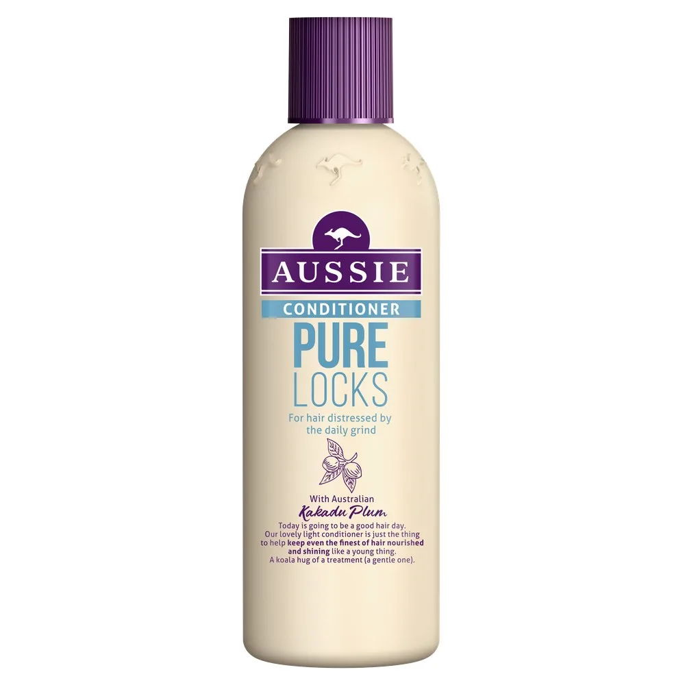 Бальзам-ополаскиватель Aussie Pure Locks Для волос, страдающих отежедневной укладки 250 мл