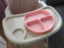 Platos de silicona con ventosa para Bebé y Niño, vajilla de placa frontal con sonrisa para bebé, juego de vajilla para bebé