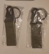 Molle Correa adjuntar clip de cinturón mochila al aire libre de la correa cierre Quickdraw mosquetón campamento agua percha de botella táctico Gancho de soporte