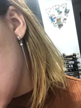 Pendientes de aro de Estrella de Plata de Ley 925 para mujer, pendientes de aro dorados, joyería delicada al por mayor