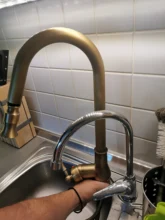 Sensor Faucet Tap-Crane Touch-Control Kitchen Mixer Pull-Out Bronze Cold-Water-El902b