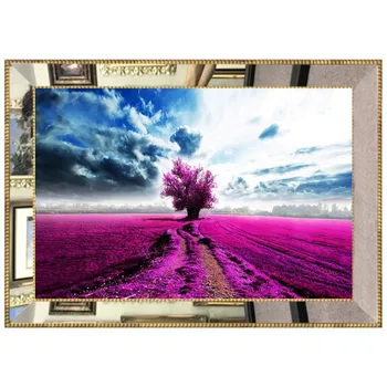 

Digital 3D Mirror Framed Luxury Glass Table 45 * 60 cm