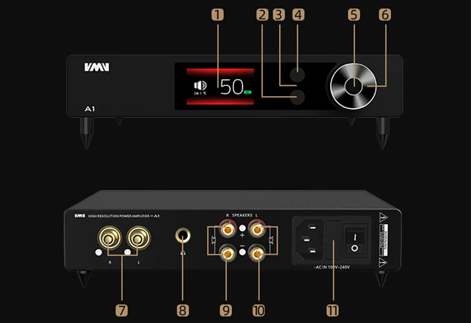 SMSL SAP-1 Hi-Res TPA6120A2 Headphone Amplifier