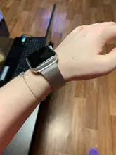 Correa Milanesa para Apple Watch, banda de 44mm y 40mm para iWatch de 42mm/38mm, pulsera de acero inoxidable para Apple watch series 5 4 3 SE 6