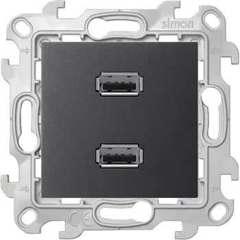 

Simon 24 graphite connector 2 xusb 2.0 Type A 2411090-038
