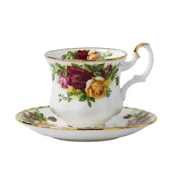 

Royal Albert Old Country Roses coffee mug with saucer tableware