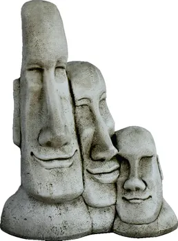 

Figure statue Heads Easter Moai concrete-stone for garden or outdoor 56cm.