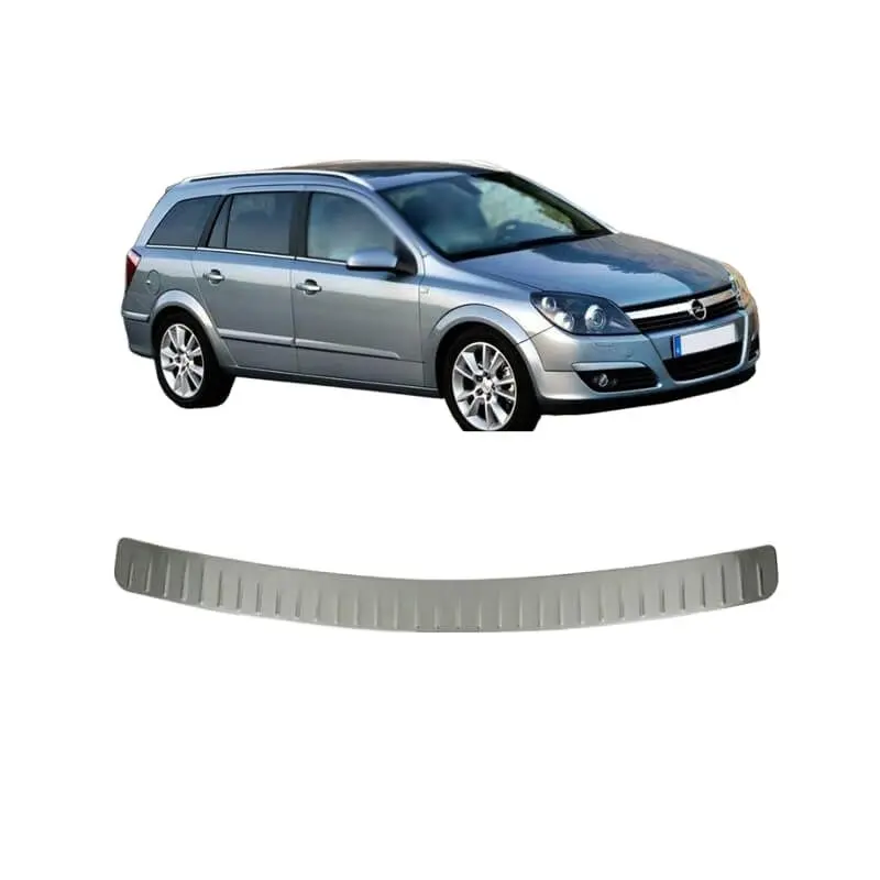 

Chrome Rear Bumper Protector Sill Scratch Guard Cover Stainless Steel fits Opel Astra H SW 2004-2013