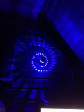 LED Wall Light-Effect Lobby Remote-Controller Spiral-Hole Home-Decoration Colorful RGB