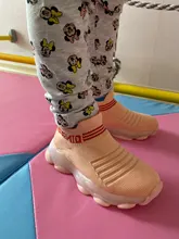 Zapatillas de deporte para bebé, niño y niña y niño, calcetines luminosos LED de malla, deportivas para correr, calzado infantil, zapatos iluminados