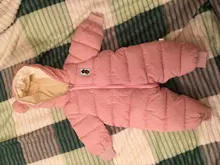 Ins 2021 otoño e invierno Bebé ropa de bebé nuevo bebé niños gruesa mono de algodón de manga larga de las niñas mameluco con capucha 3-12 meses