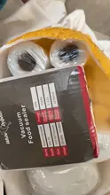 Sellador al vacío de comida casera en la cocina, bolsas de 12, 15, 20, 25x500cm, contenedor de película, bolsas de sellado, máquina de envasado al vacío